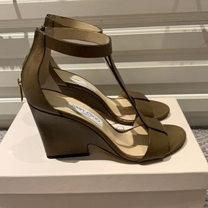 Jimmy Choos size 39 army green